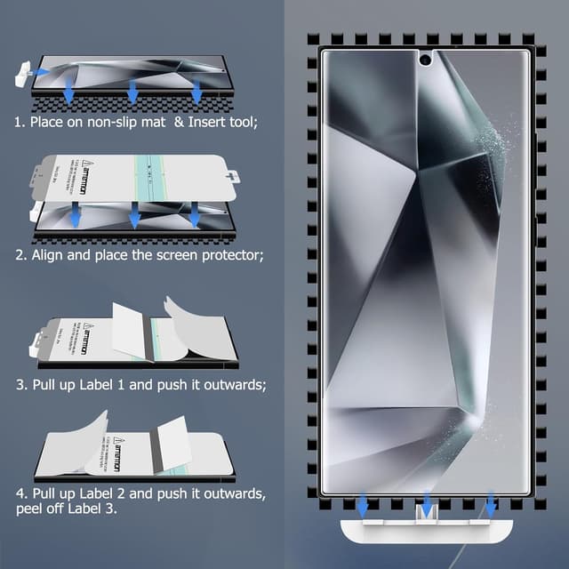 Thumbnail 6 de LYWHL 3-Pack Screen Protector for Samsung Galaxy S24 Ultra (TPU Hydrogel Film)