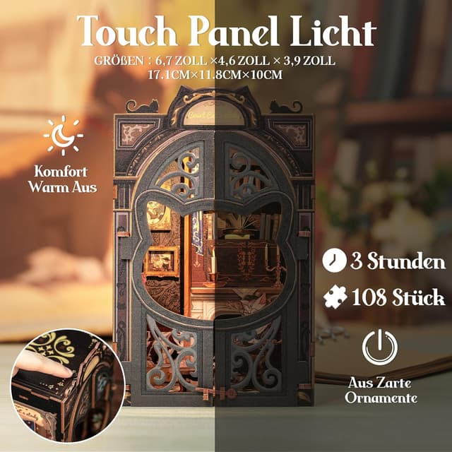 Thumbnail 4 de Cutefun Book Nook Kit Case delle bambole