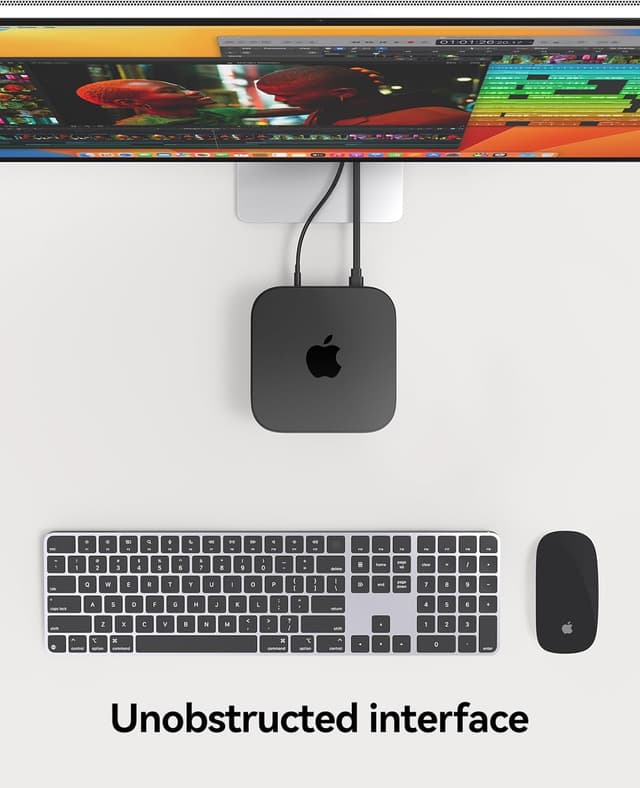 Detalle 2 de ORICO MiniCase Hülle für Mac mini M4/M4 Pro 2024 (TP24-2) – kratz- und rutschfeste Schutzhülle in Schwarz