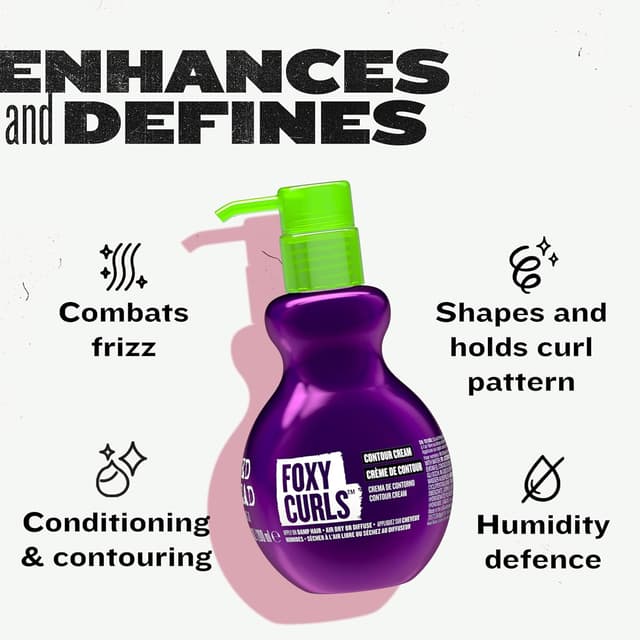 Detalle 2 de Bed Head by TIGI Foxy Curls Crema para Rizos 200 ml 💁♀
