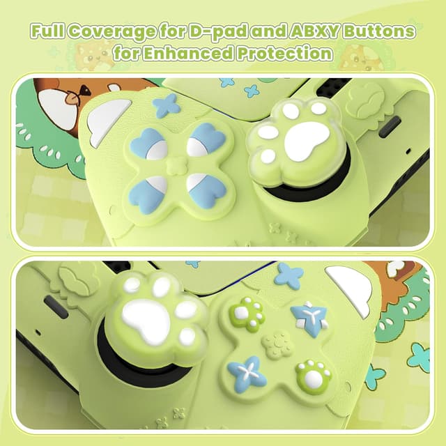 Thumbnail 6 de playvital PlayVital Cute Spring Lesser Panda Silicone Cover for PS5 Controller (anti-grip, shockproof skin)