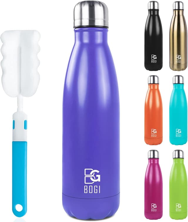 Imagen de BOGI Insulated Water Bottle 500ml Purple en OfertitasTOP