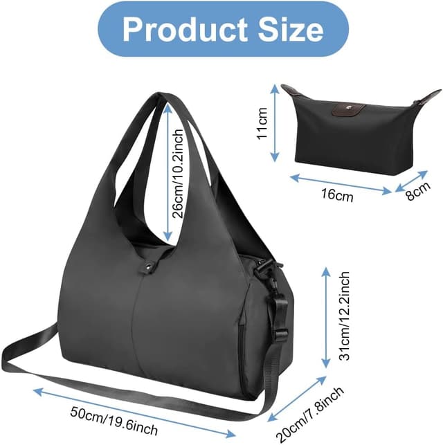 Thumbnail 5 de Aucuu Borsone Palestra impermeabile con scomparto scarpe