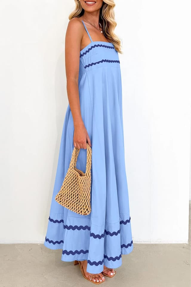 Detalle de PRETTYGARDEN 2026 Flowy Maxi Dress 2026 đș