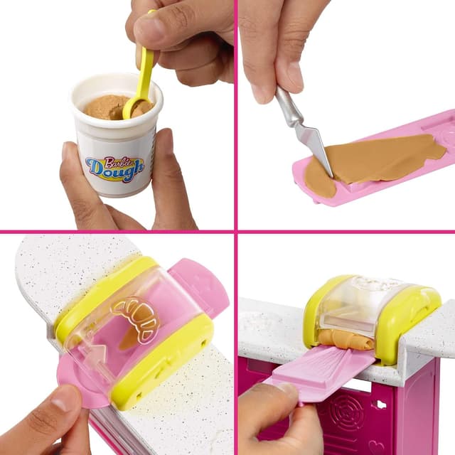 Detalle de Barbie Malibu Roberts – Puppe & Spielset mit 18 Teilen zum Backen (HJY19)