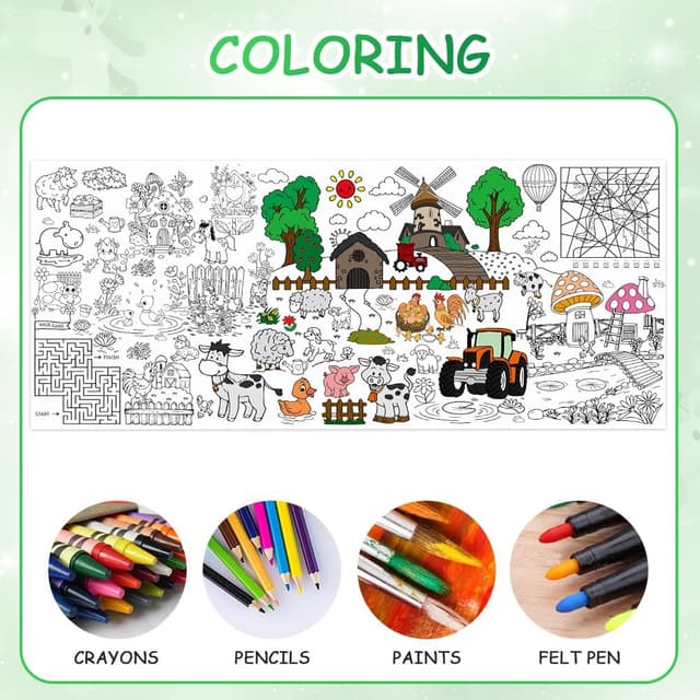 Detalle 2 de AYESY Weide Mal Tischdecke 183 x 76 cm