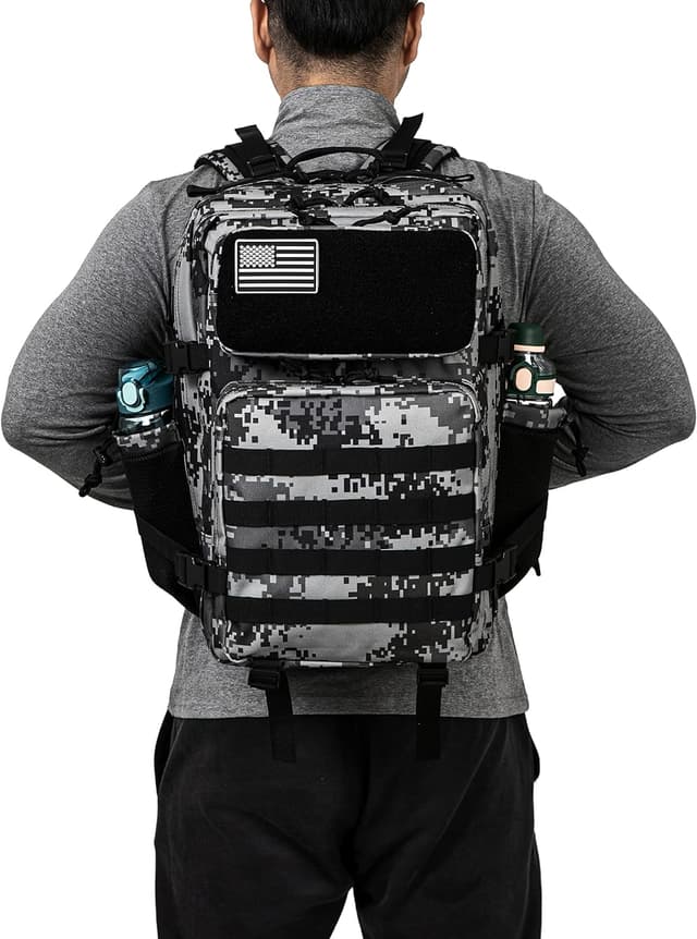 Detalle 2 de QT&QY 25L Tactical Military Backpack for Men