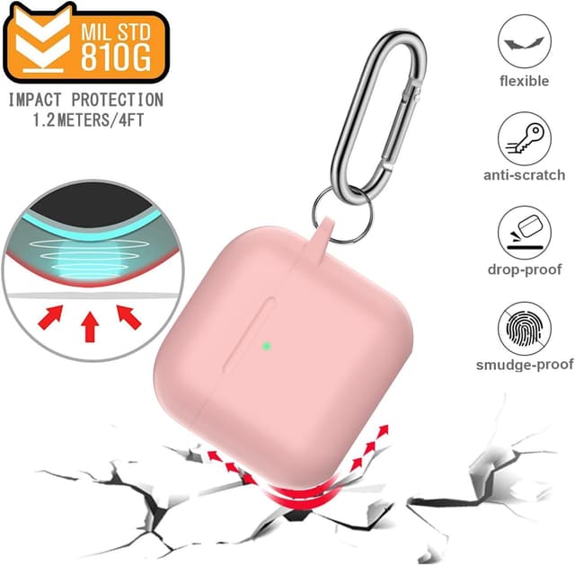 Thumbnail 2 de Nemteur AirPods 4 Hülle 2024 Rosa Silikon Schutzhülle