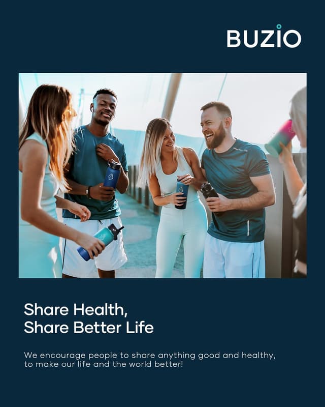 Thumbnail 4 de BUZIO 1 L botella aislada Karibikblau