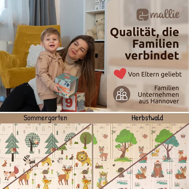 Thumbnail 6 de Mallie Spielmatte Baby faltbar 180x150 cm