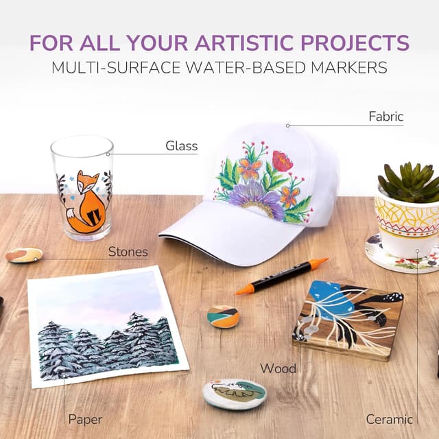 Detalle de Zenacolor acrylic paint markers 24