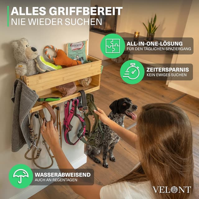 Detalle 2 de VELONT Hundegarderobe XL mit Ablage