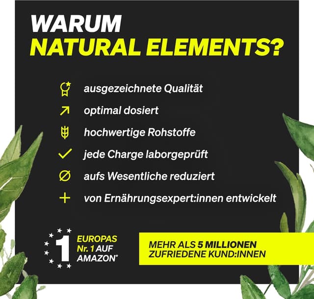 Detalle 2 de natural elements L‑Carnitin 2000 Kapseln, hochdosiert