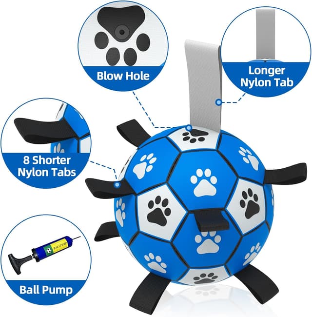 Thumbnail 2 de HETOO Interactive Dog Football 8 Inch
