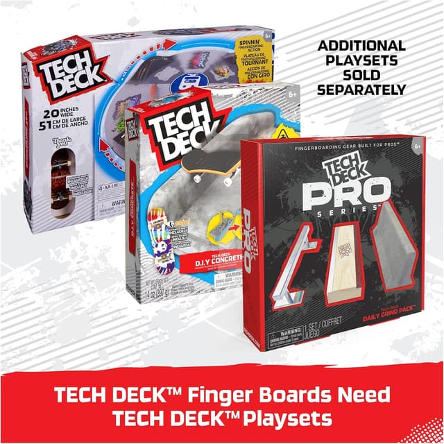 Detalle de Tech Deck DLX PRO Pack con 10 fingerboard collezionabili per skate