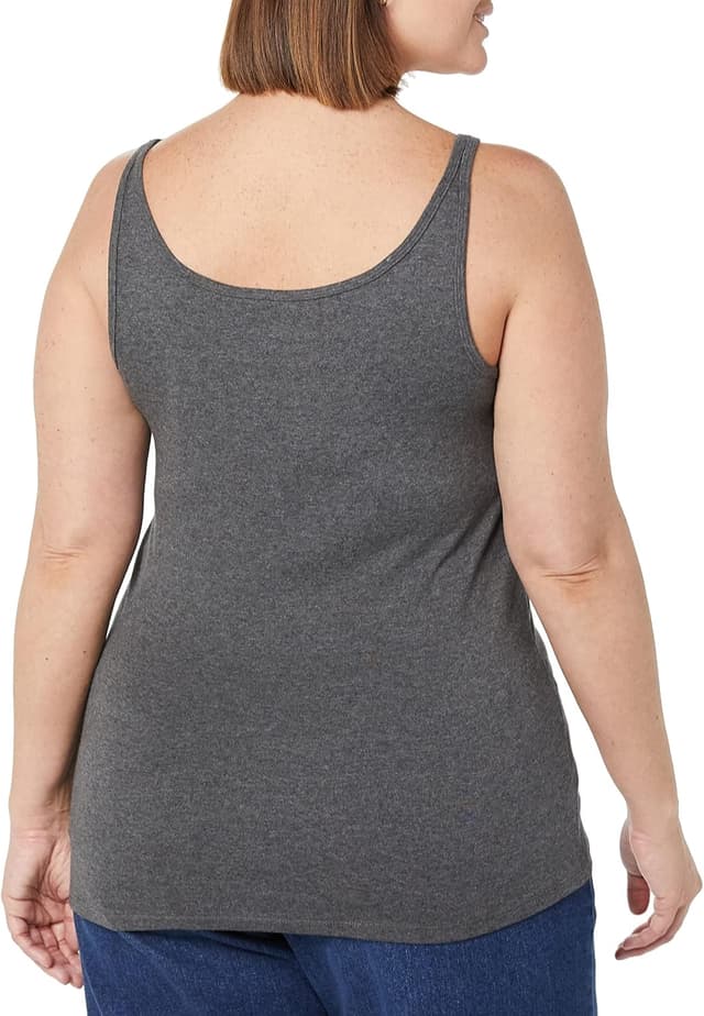 Detalle de Amazon Essentials Femme débardeur coupe ajustée à fines bretelles en coton modal