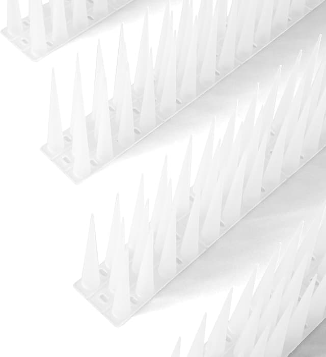 Detalle de OFFO High Bird Spikes for Anti-Pigeon Fence & Edges (3.6m, 10cm, Frosted Clear)