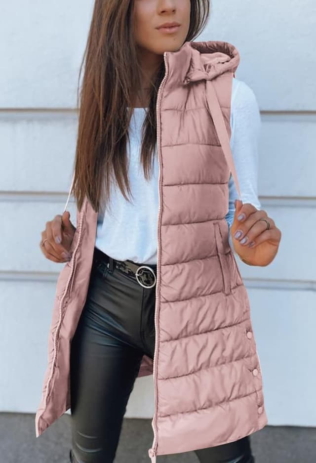 Thumbnail 2 de Veatzaer Long Puffer Vest 100% Polyester