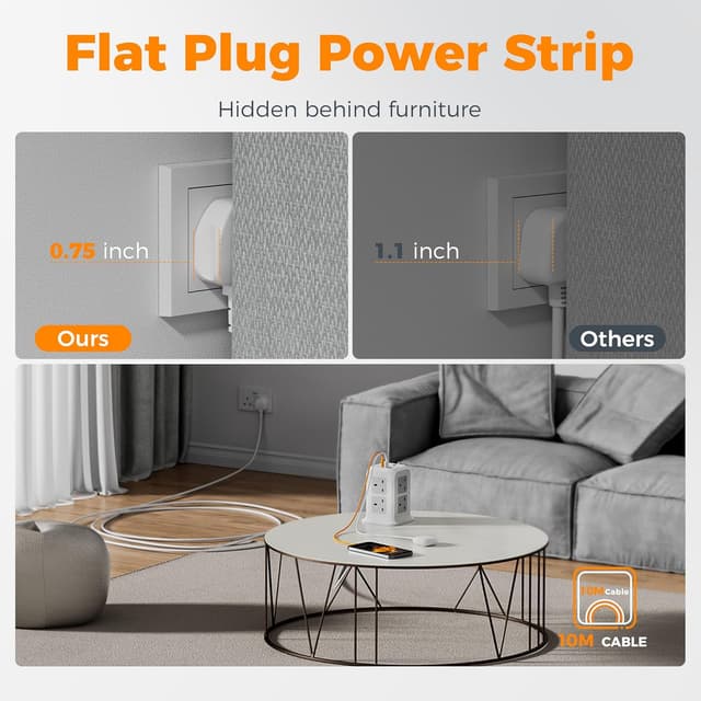 Thumbnail 4 de TESSAN Tower Extension Lead 10M