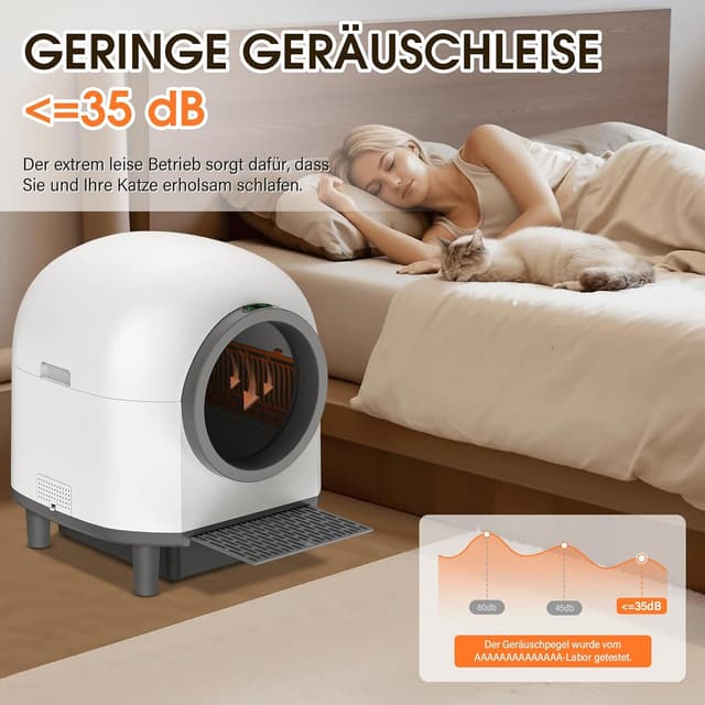 Detalle 2 de RWSRW Automatisches Katzenklo XXL 80 l