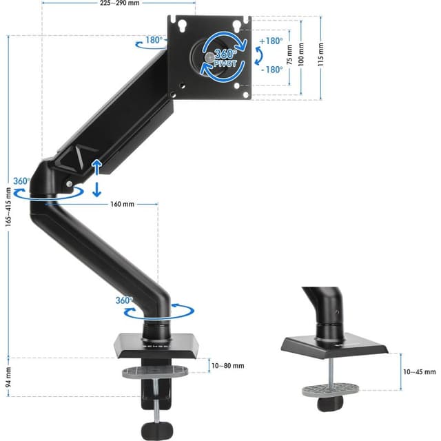 Detalle 1 de sense7 SENSE7 Hang para monitor VESA 17‑32
