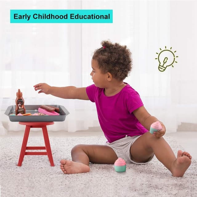 Detalle de Elitoky Cookie Play Food Set (16-Piece) for Pretend Baking & Kids Kitchen Play