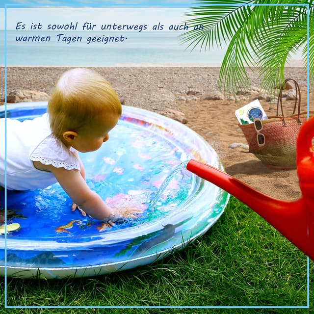 Thumbnail 6 de Glinbo Wassermatte Baby – BPA-freie Wasserspielmatte XXL für Bauchlage