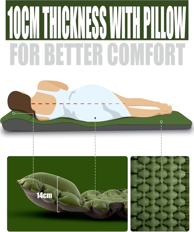 Thumbnail 1 de AKSOUL camping air mat 10cm, 200kg