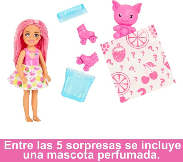 Thumbnail 3 de Barbie Chelsea Pop Reveal Serie Frutas 🍹 Muñeca con Accesorios