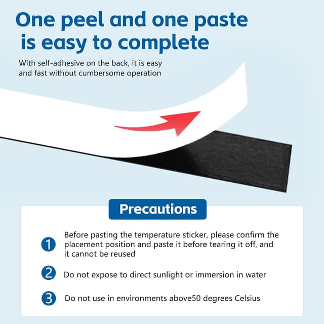 Thumbnail 2 de 6Pcs Temperature Meter Sticker for Aquariums