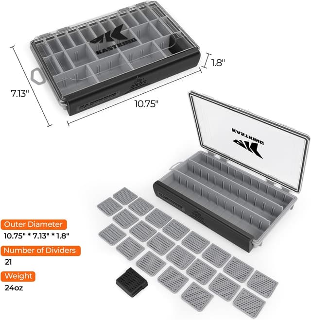 Thumbnail 6 de KastKing HyperSeal Waterproof Tackle Box (3600/3700) with Removable Dividers