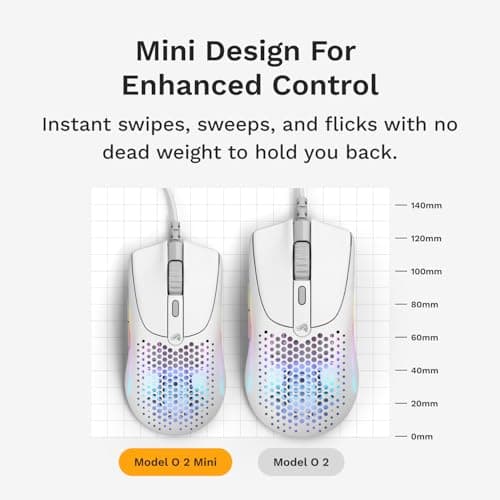 Detalle 2 de Glorious Model O 2 Mini 49 g — ratón gaming para manos pequeñas 🖱