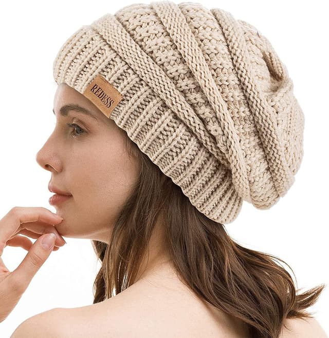Detalle de REDESS Slouchy Beanie Gorro de punto oversized