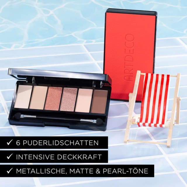Detalle de ARTDECO Iconic Eyeshadow Palette mit 6 Puderlidschatten – Matte, Pearl- und Metalltöne