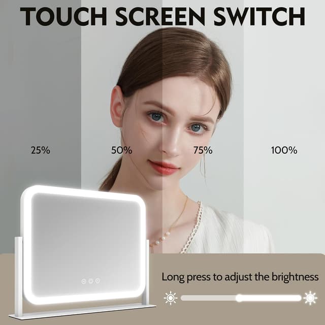 Thumbnail 4 de ROLOVE 17"x13" Lighted Vanity Mirror with 10X Magnification 💄