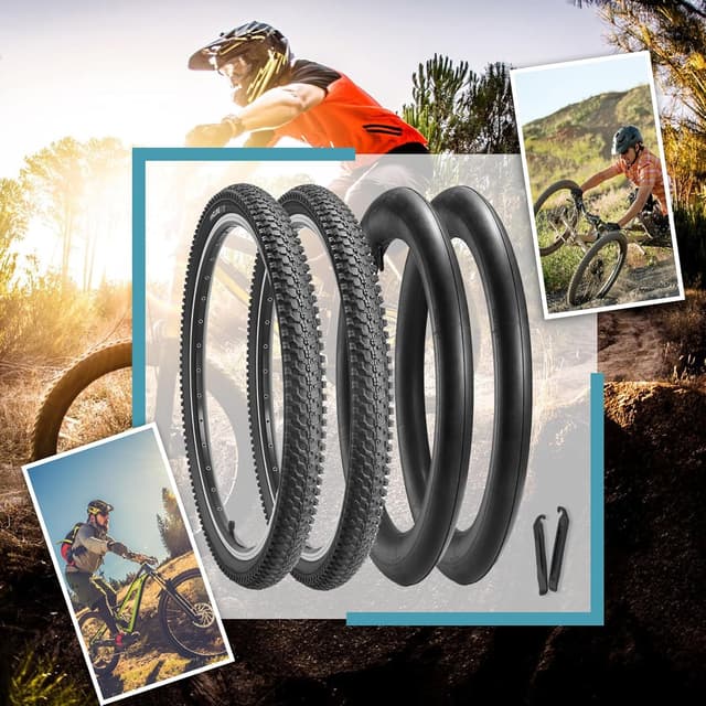Thumbnail 6 de Hycline 2-Pack Mountain Bike Tires Set (26x1.95) with Inner Tubes & Tire Levers