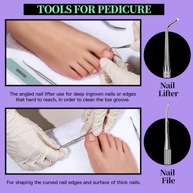 Thumbnail 4 de FANDAMEI 12 Pcs Nail Files Kit Set