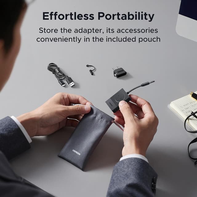 Thumbnail 6 de UGREEN Bluetooth Transmitter for Airplane 19‑Hour Play