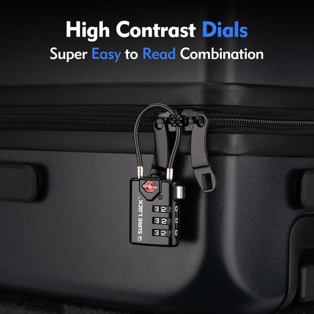 Thumbnail 4 de SURE LOCK TSA Travel Luggage Locks – 2 pack ⚙