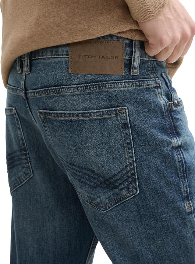 Detalle de TOM TAILOR 1045908 Marvin Straight Jeans da uomo: comodi e versatili
