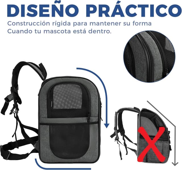 Detalle 1 de APOLLO WALKER Mochila mascotas 5–12 kg