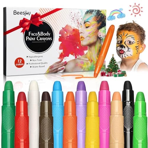 Imagen de Beesjuy 12 Pinturas cara infantil 12 colores 🎨 en OfertitasTOP