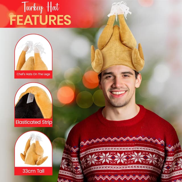 Thumbnail 5 de REDSTAR FANCY DRESS 4pc Novelty Christmas Hats Pack