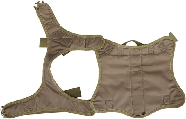 Detalle 2 de OneTigris Hundegeschirr FIRE WATCHER aus 1000D Nylon (M, Braun) mit Griff und D-Ringen