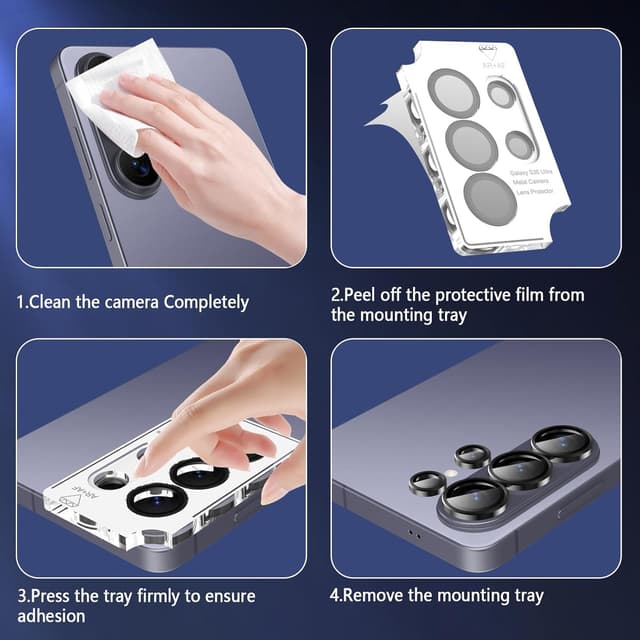 Detalle 2 de Pollachi 2+2 protecteurs d’écran et caméra pour Samsung Galaxy S26 Ultra (film TPU + hydrogel)