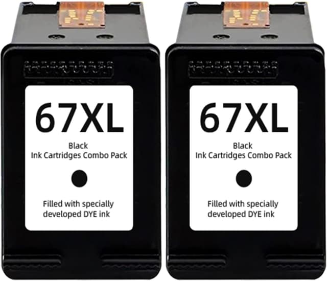 Thumbnail 6 de 67XL Black Ink Cartridges (2-Pack) Replacement for HP 67XL Printers