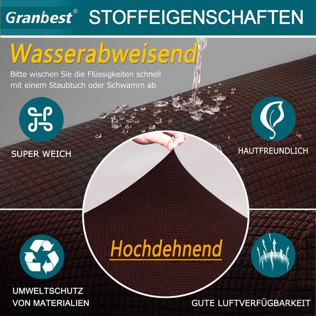 Detalle de Granbest Copridivano elasticizzato 3 posti