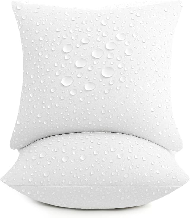 Detalle de Deodar set da 2 cuscini di imbottitura 50x50 cm idrorepellenti, morbidi e adatti interno/esterno