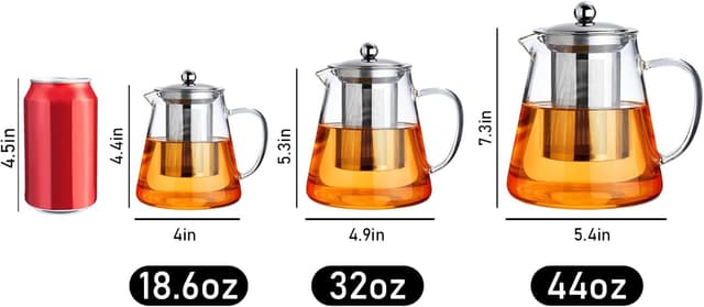 Detalle de PARACITY Glass Teapot 550ml 🍵