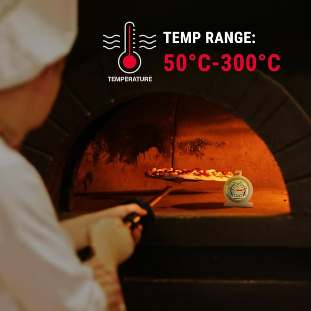 Detalle de ThermoPro oven thermometer with stainless steel dial and tempered glass (inside oven temperature gauge)